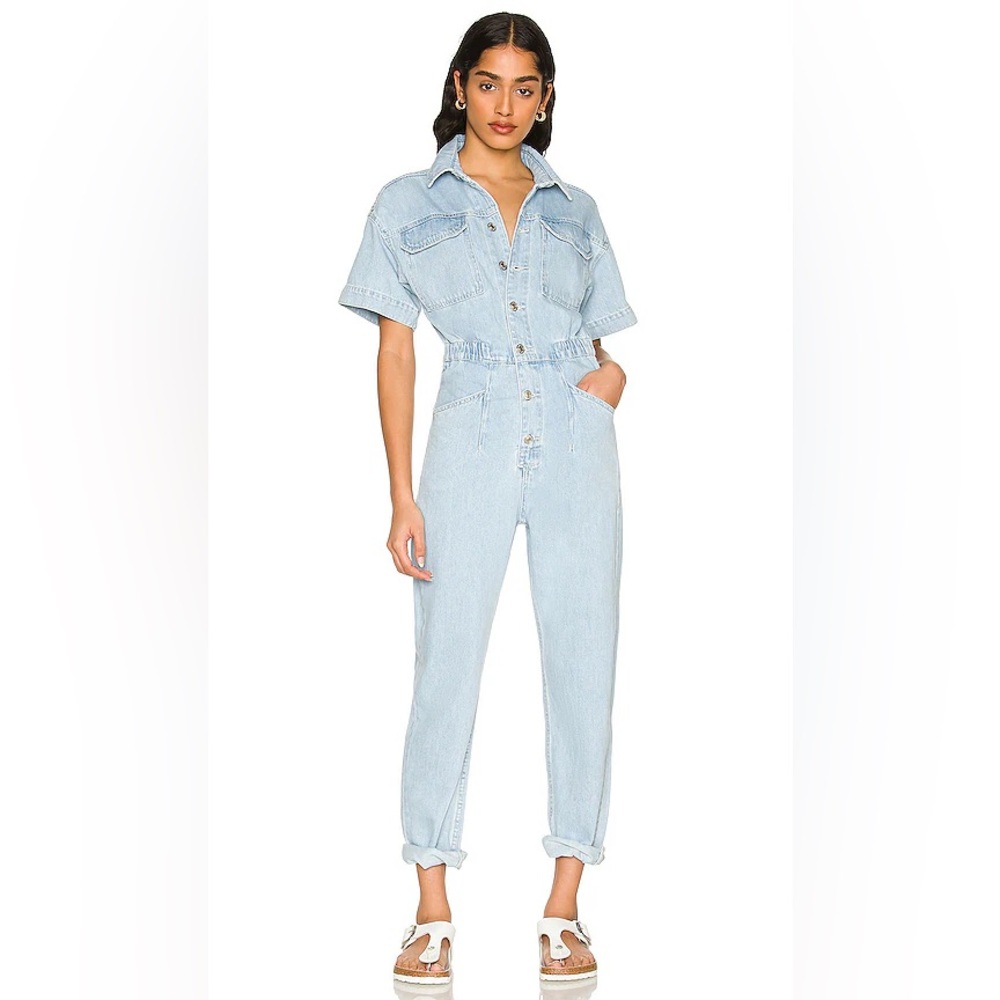 FREE PEOPLE We the Free Marci Denim Jumpsuit